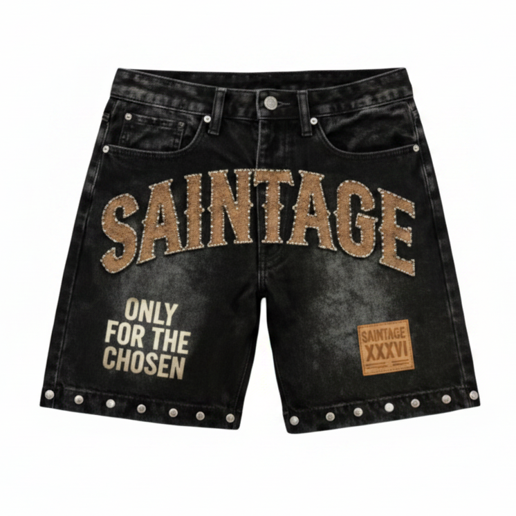 Saintage Denim Jean Shorts